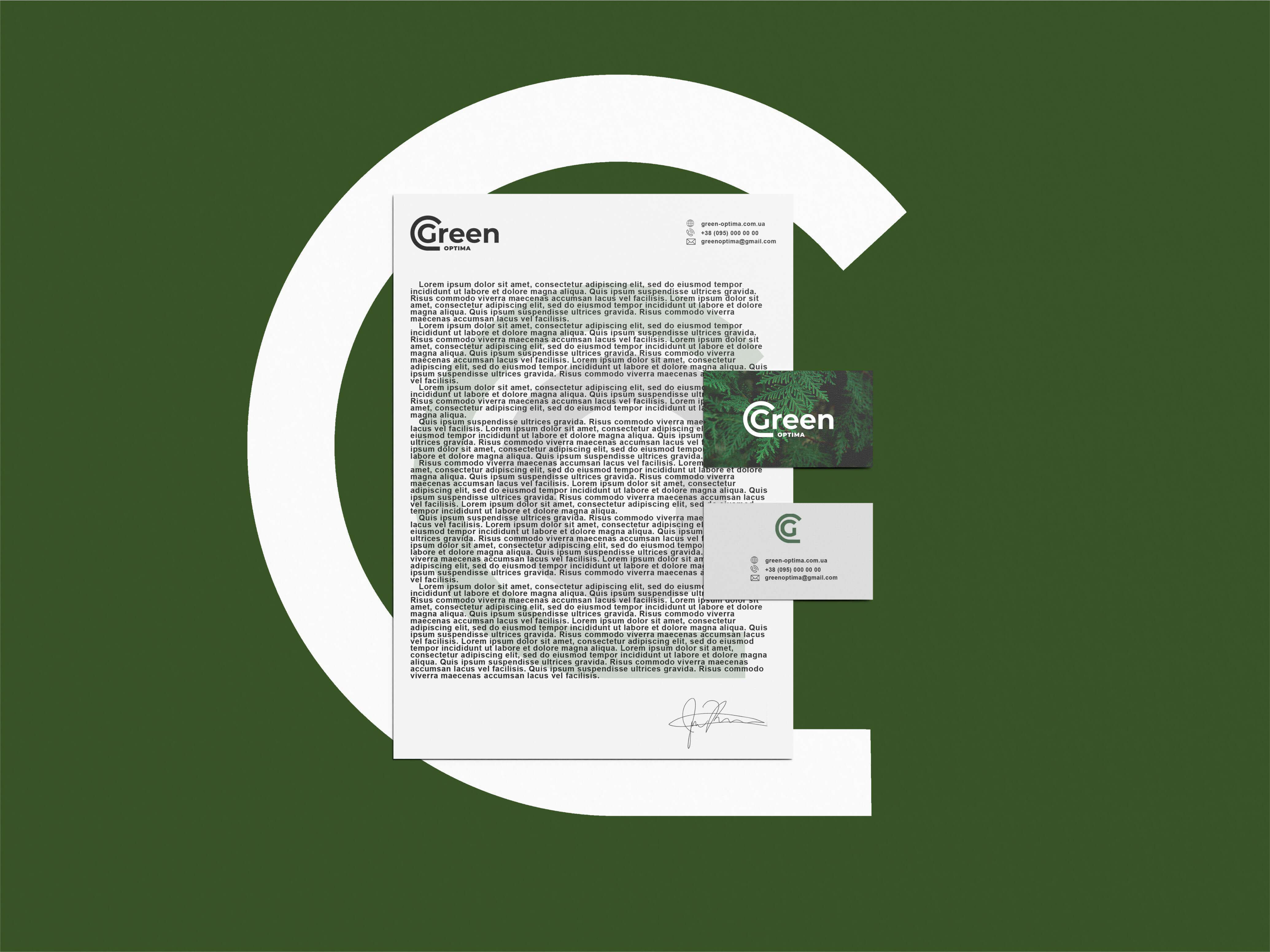 Фирменный стиль Green Optima Image 20